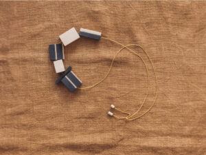 Bog Oak and Plane Wood Necklace