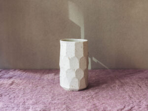 Tall Faceted Vessel
