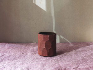 Short Faceted Vessel