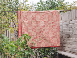Geometric Madder Throw