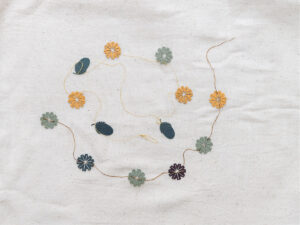 Poppy and Acorn Garland