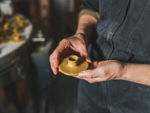 Flax Candleholder